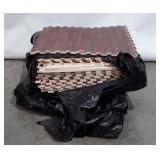 Group of wood design foam mats, 24.5" × 24.5"