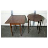 Two drop leaf tables, rectangular measures 24 x