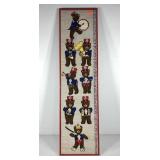 Needlework growth chart with teddy bear theme,