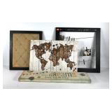 Wall decor group with a travel theme, memory