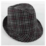 Plaid fedora hat