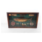 Rainbow Trout shadowbox, 3" x 11" x 20.5"