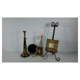 Home decor group, includes frame, easels, small
