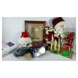 Holiday decor group, Christmas lights, bulbs,