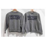 Two Shepherd University Jansport sweatshirts,