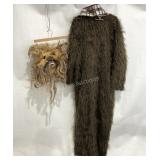Adult costume, chewbacca character with mask and