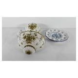 Ceramic two piece wall hanging water fountain