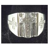 Genuine Diamond Cross Men