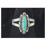 Vintage Turquoise Ring, 2.9 grams, Sterling