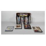 DVDs, includes Jaws, Dracula, Sea Biscuit, V is