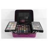 Makeup case with makeup