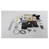 Jewelry, includes necklaces, bracelets, ring,