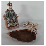 Home decor, includes artist signed ash tray (has