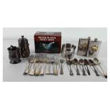 Silver and stainless steel group, includes