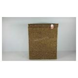 Wicker hamper with removable liner, 14 x 20 x 25