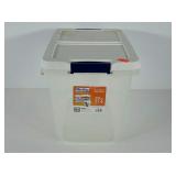 Hefty 29 quart Storage Solutions clear tote