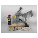 Tools, hardwood flooring Porta Nailer and nails,