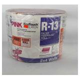 Pink faced fiberglass insulation roll, EcoTouch