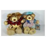 Two Furskins bears, Farrell and Hattie, by Xavier