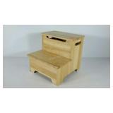 Step stool, 13" tall, with storage
