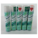 Five cans batiste dry shampoo original, new