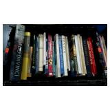 Skid lot: books, includes 4 plastic totes, one