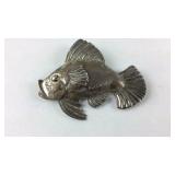 Sterling silver goldfish brooch by Danecraft