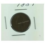 1887 Indian head penny