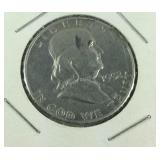 1952-D Franklin half dollar