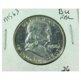 1958-D Franklin half dollar