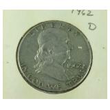 1962-D Franklin half dollar