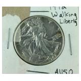 1942 walking liberty half dollar