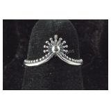 Size 5 Sterling silver Bali ring