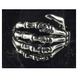 Size 12 stainless steel ring skeleton hand