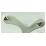 Sterling silver stud earrings