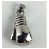 Boxing glove pendant stainless steel