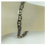 Mariner Link Bracelet, Marked 925, size 8"