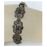 Vintage Marcasite Bracelet, 26.1 grams, Sterling