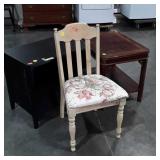 Three pc misc mismatched Furniture lot, End Table