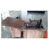 Two pc old Project Furniture lot. Sewing machine