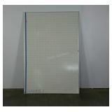 Large white board with grid,  48 x 72, seller