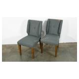 Pair of upholstered dining chairs, code LP