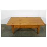 Bassett Furniture coffee table, single drawer, 24