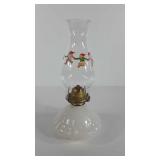 Milk glass oil lamp