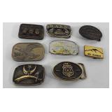 Belt buckles, includes Mt. Diablo, World War II,