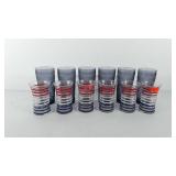 Glassware, includes six anchor hocking Betsy Ross