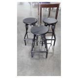 Three Home Counter Stools in the Industrial Style
