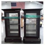 Two Antique Boocase Cabinet Projects, full view