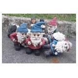 Gardening gnomes Decor Figures group