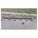 5 Electric Glass Insulators fixed on display